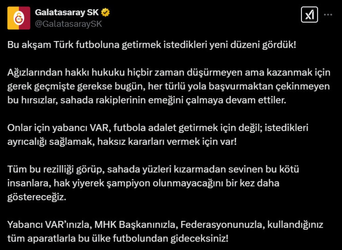 Fenerbahçe'nin Çarpıcı Zaferi ve Galatasaray'dan Tepki