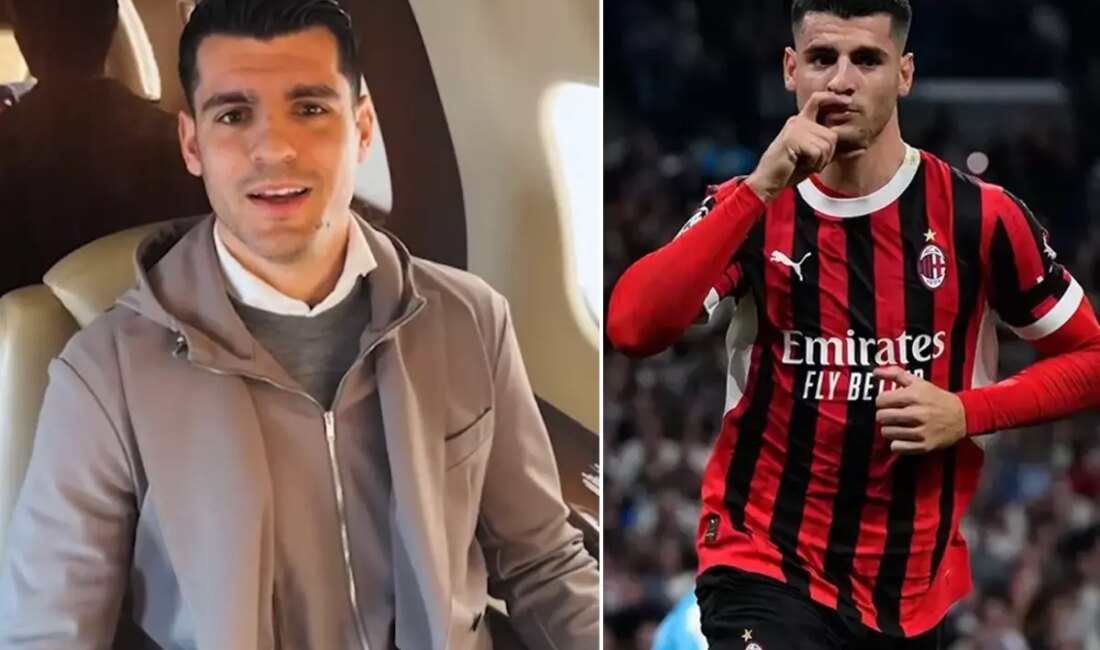 Galatasaray, İspanyol forvet Alvaro Morata'nın kiralık transferi için AC Milan