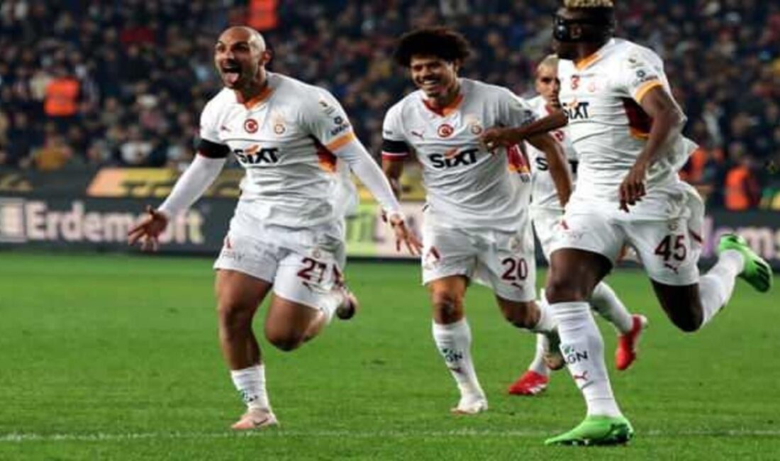 Gaziantep FK ile Galatasaray arasında oynanan maçta, heyecan dolu anlar