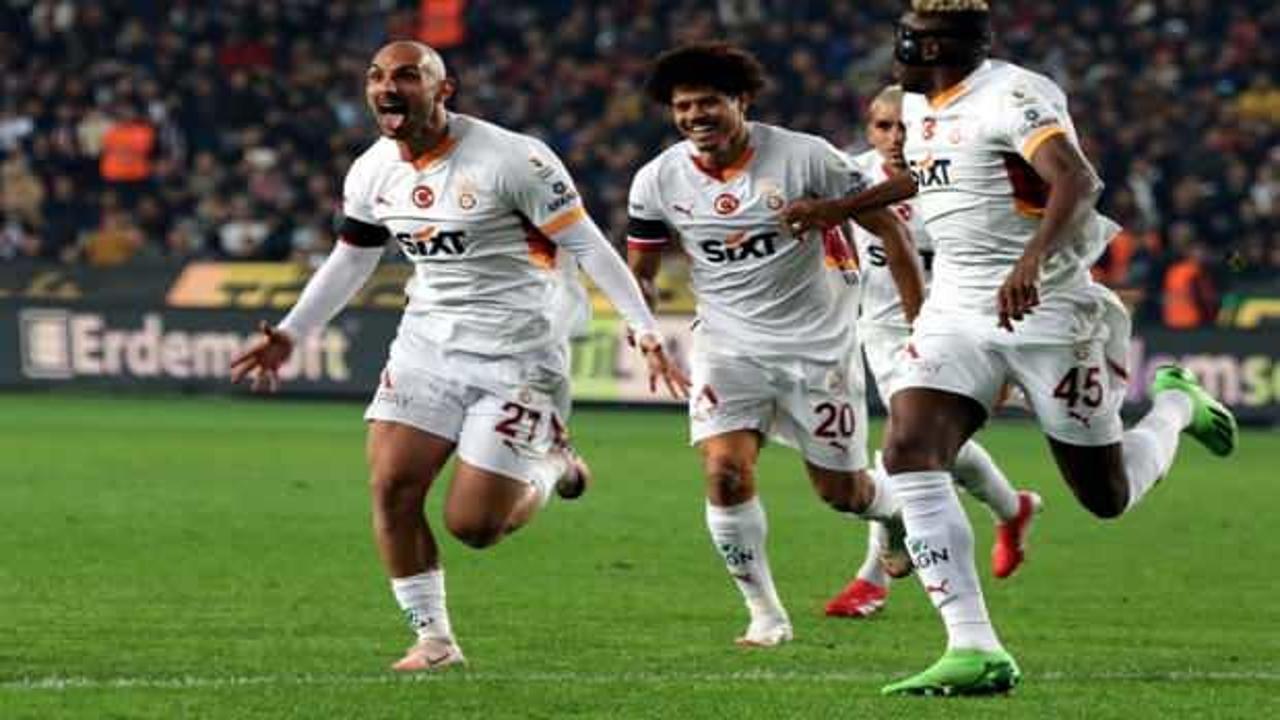 Gaziantep FK ile Galatasaray arasında oynanan maçta, heyecan dolu anlar