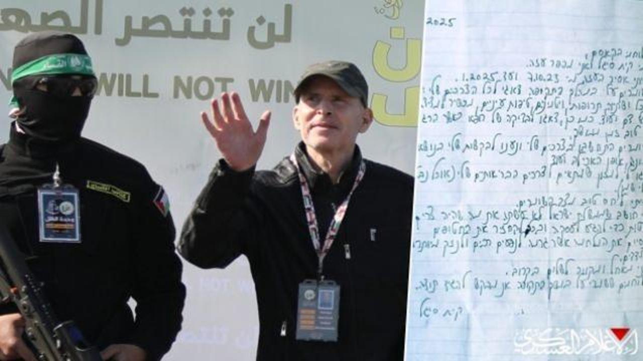 Hamas, İsrailli rehinelere özel bir video ve teşekkür mektubu yayınladı.