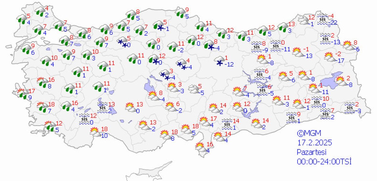 Hava Tahminleri: Soğuk Hava ve Yağışlar Türkiye'yi Etkileyecek