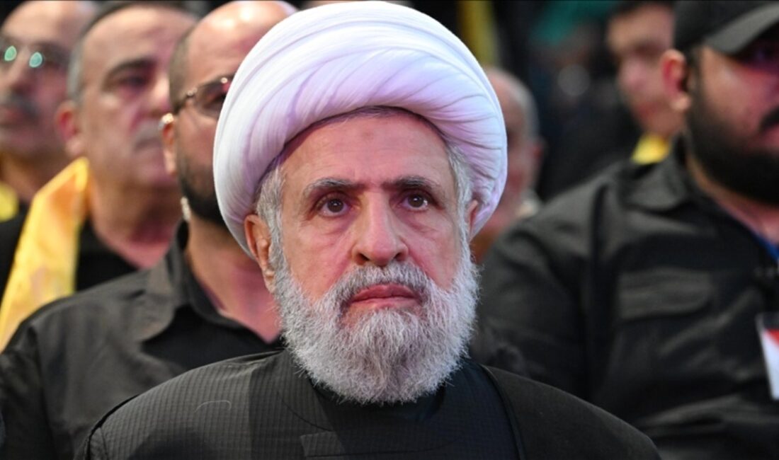Hizbullah lideri Naim Kasım, İsrail’in 18 Şubat’ta Lübnan topraklarından büsbütün