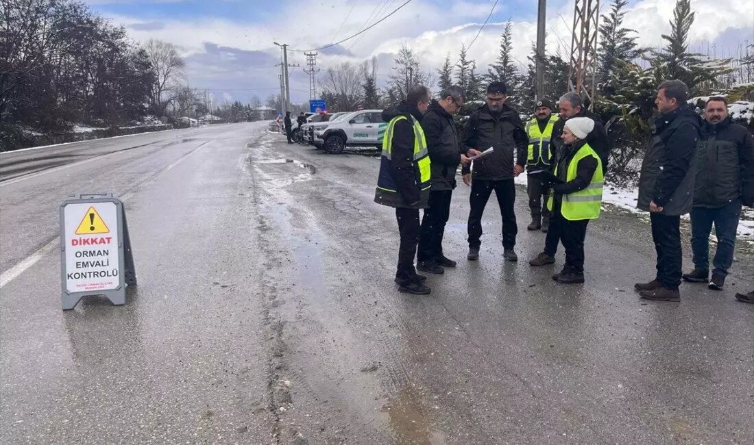 İnegöl'de orman ürünleri taşıyan araçların denetimi, çevre koruma ve sürdürülebilir