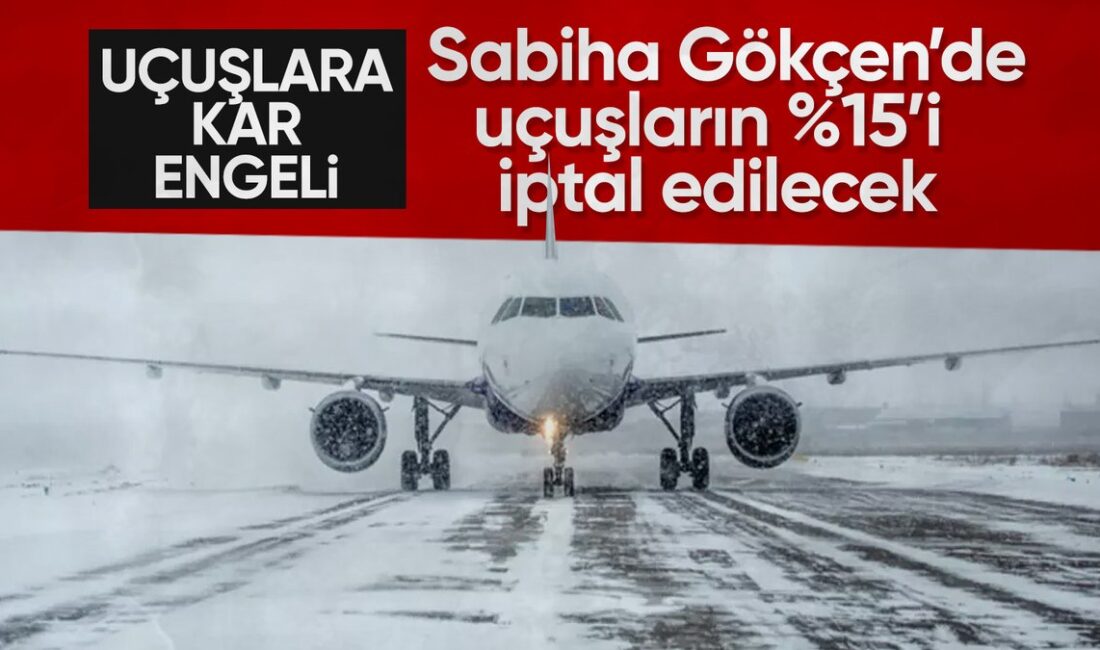 İstanbul'da beklenen olumsuz hava koşulları nedeniyle Sabiha Gökçen Uluslararası Havalimanı'nda