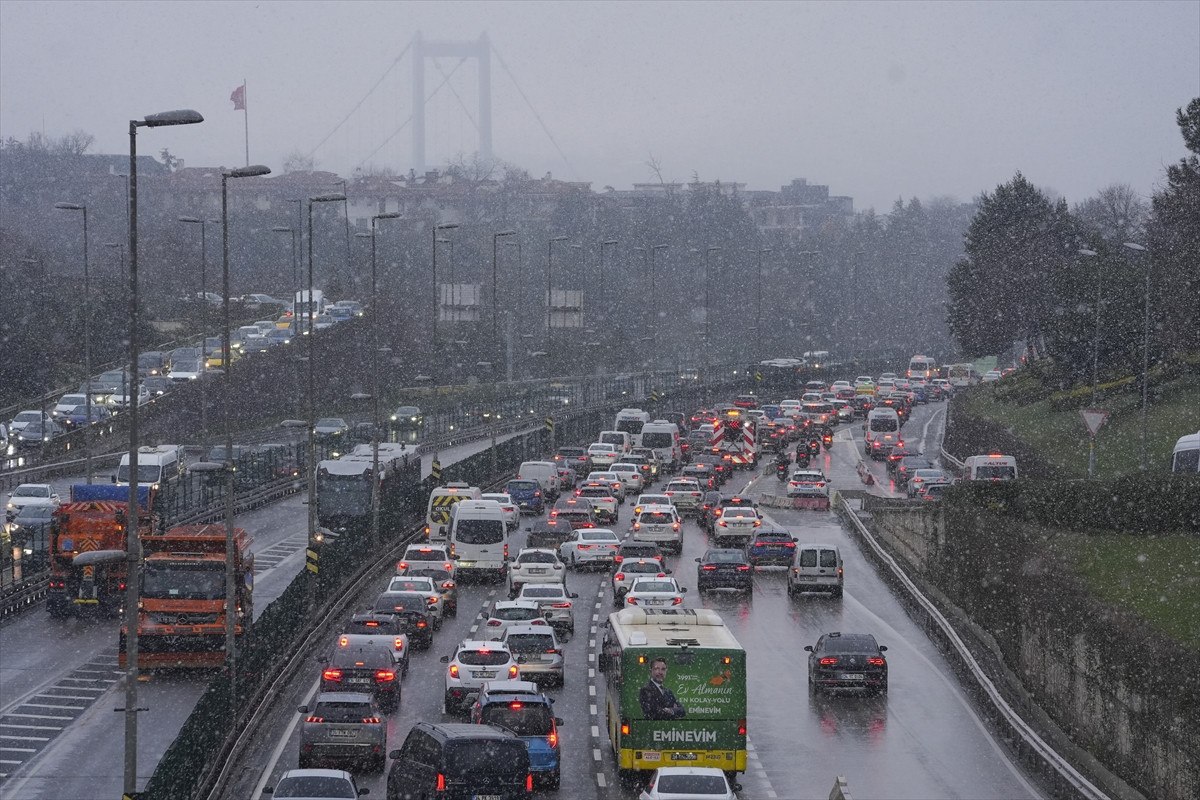İstanbul'da Kar Yağışı ve Trafik Sorunları