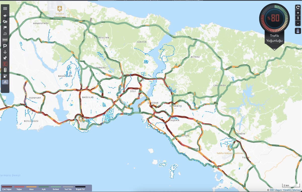 İstanbul'da Kar Yağışı ve Trafik Sorunları