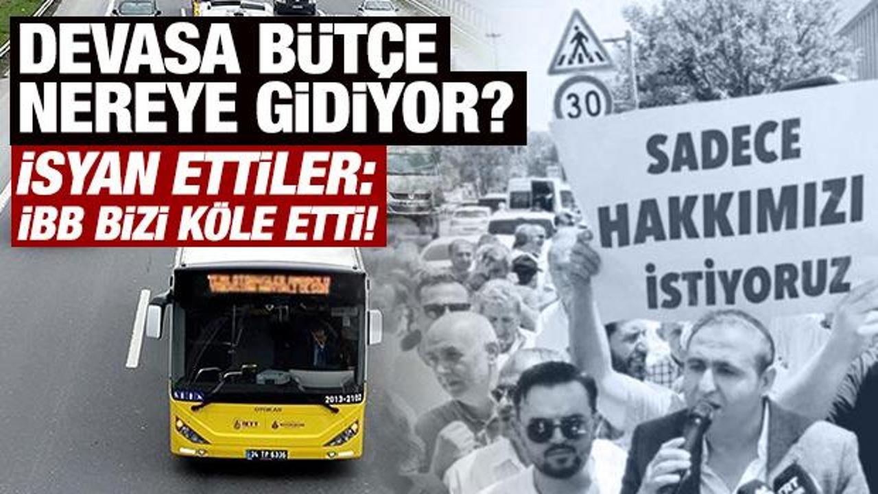 İstanbul'da özel halk otobüsü esnafı, İBB'ye karşı eylem düzenleyerek taleplerini