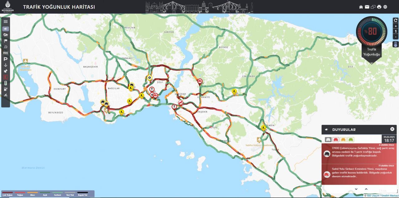 İstanbul'da Trafik Yoğunluğu