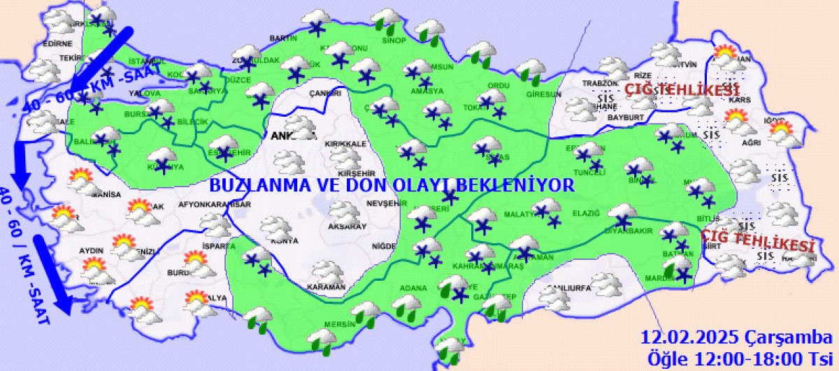 İstanbul'da Yoğun Kar Yağışı ve Hava Durumu