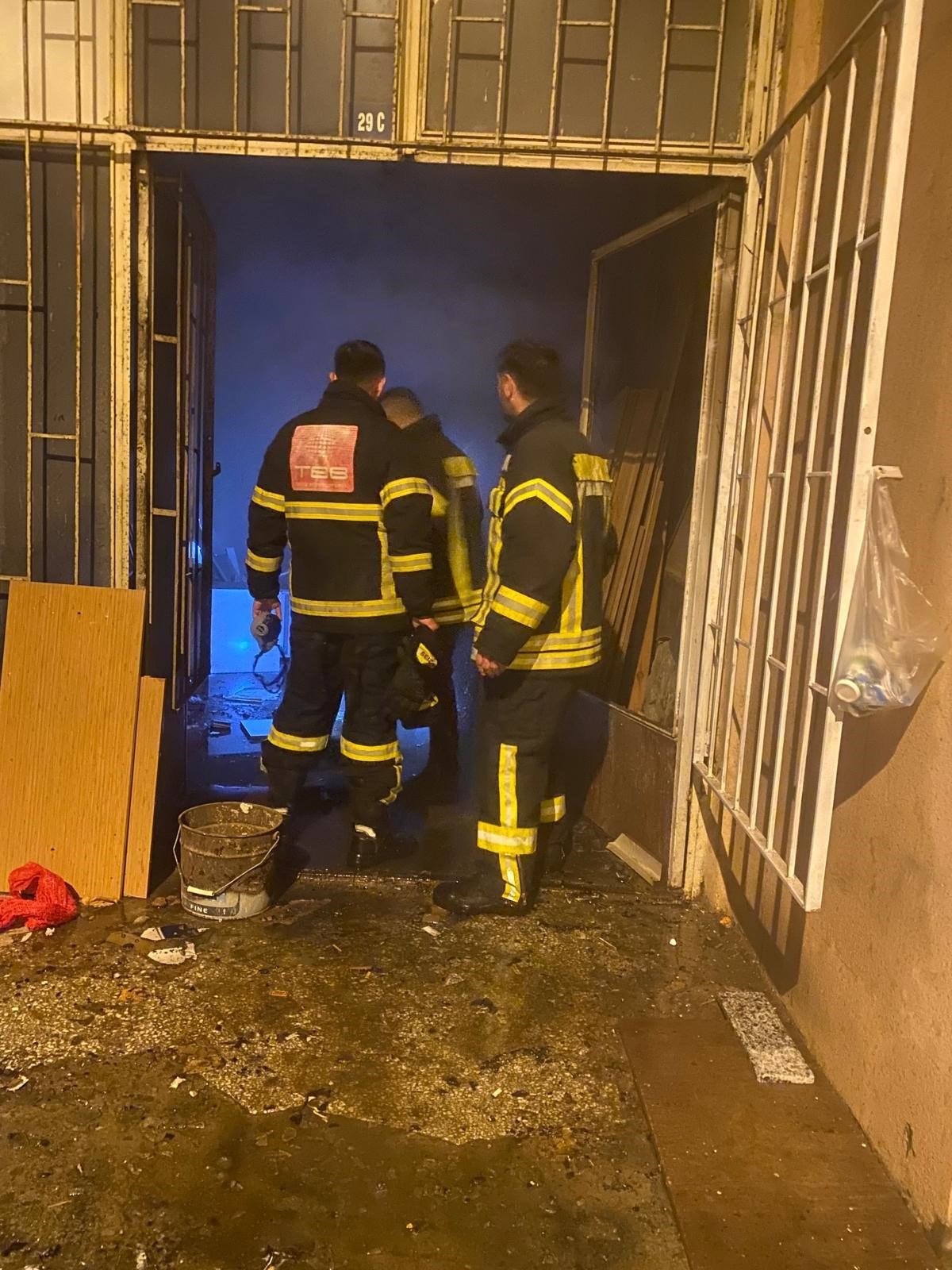 Kastamonu'da Marangoz Atölyesinde Yangın