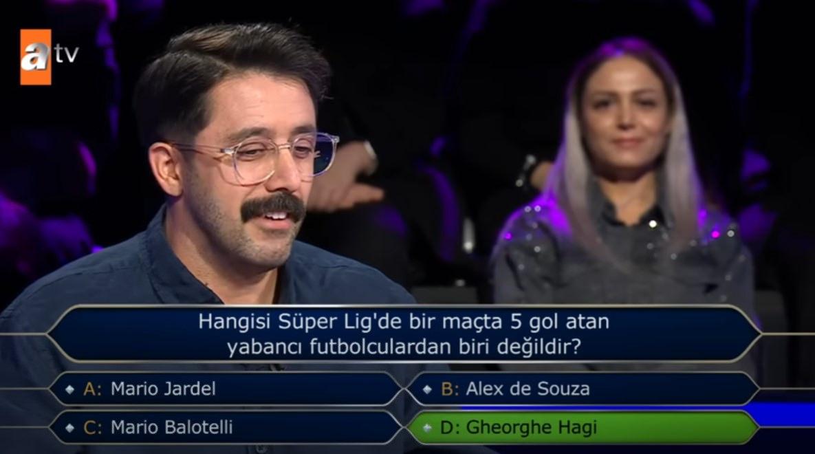 Kim Milyoner Olmak İster'de Heyecan Verici Süper Lig Sorusu