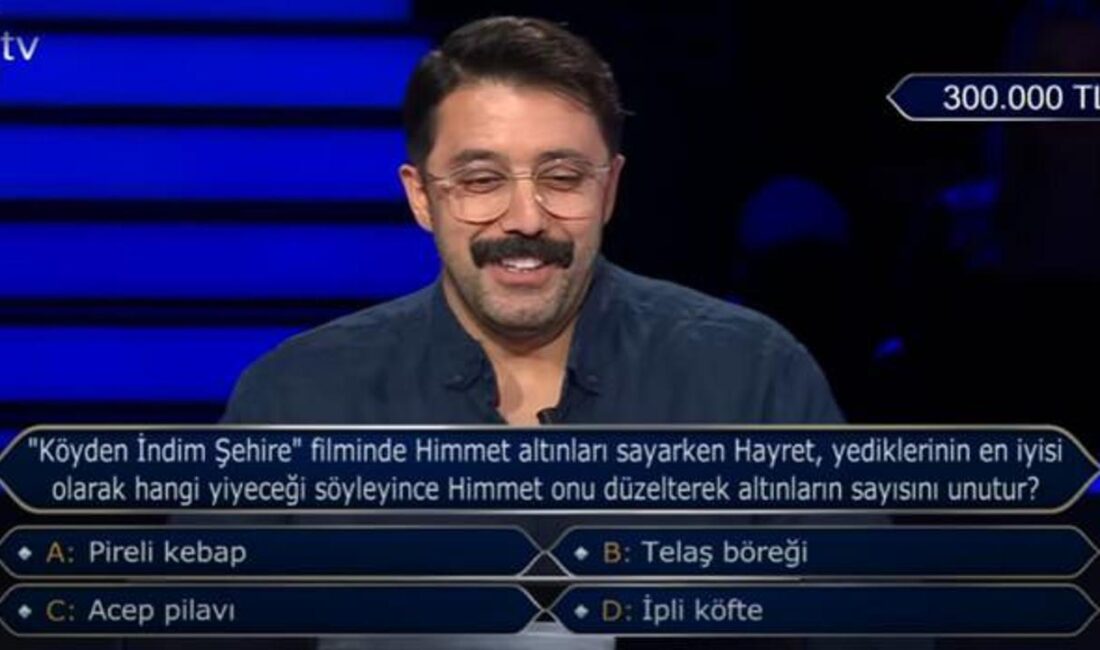 Kim Milyoner Olmak İster'de karşımıza çıkan Yeşilçam sorusu, izleyicileri şaşkına
