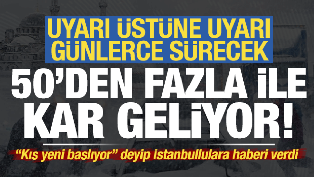 Kış soğukları İstanbul ve diğer şehirlerde geri dönüyor! Hava tahminlerine