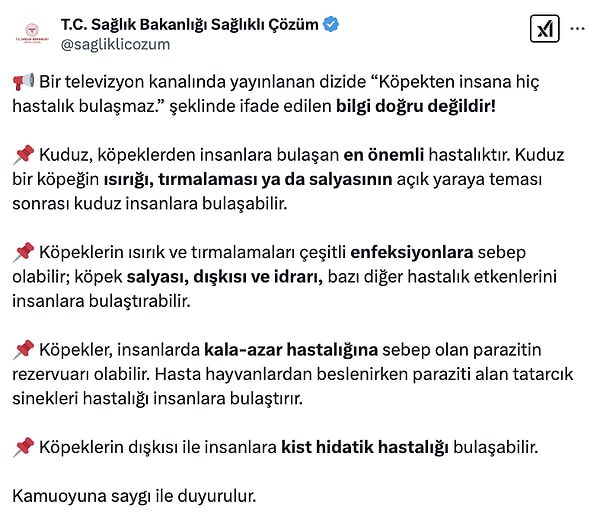 Kızılcık Şerbeti'nde Sağlık Bakanlığı'ndan Tepki Çeken Diyalog