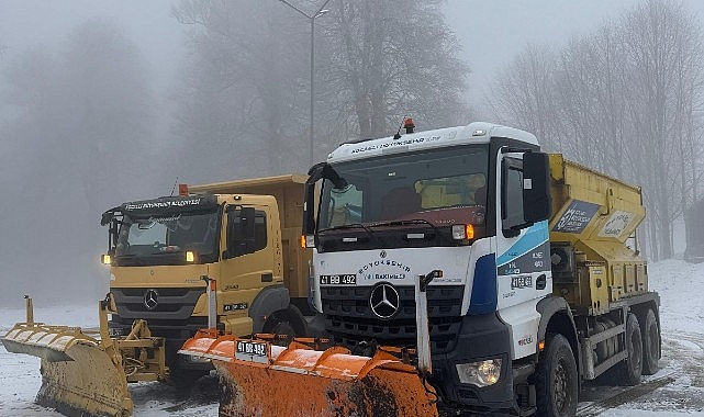 Kocaeli Büyükşehir Belediyesi, kış aylarında etkili bir karla mücadele için