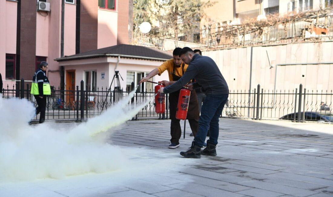 Mamak Belediyesi Destek Hizmetleri Müdürlüğü Sivil Savunma Şefliği tarafından düzenlenen