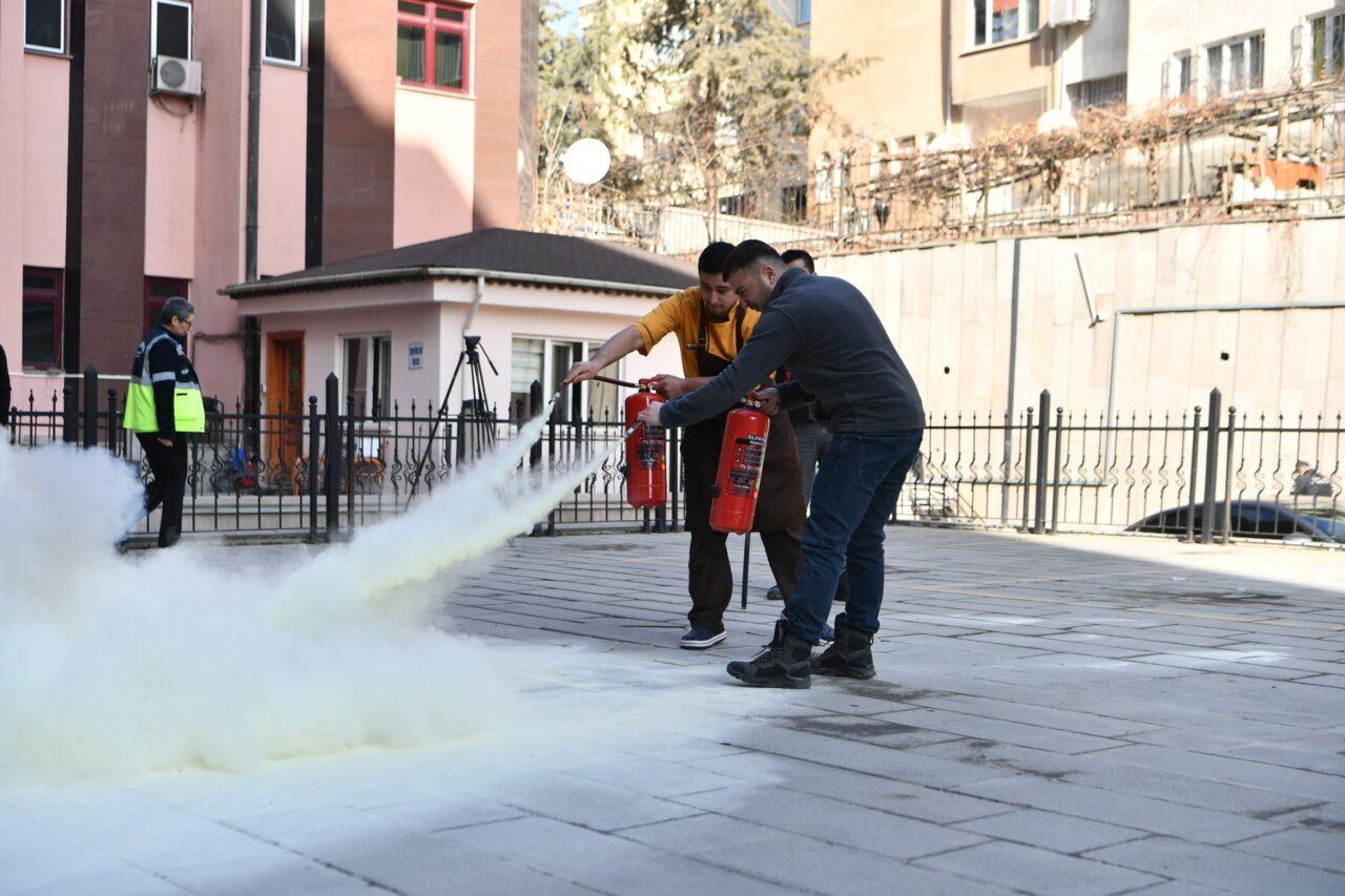 Mamak Belediyesi Destek Hizmetleri Müdürlüğü Sivil Savunma Şefliği tarafından düzenlenen