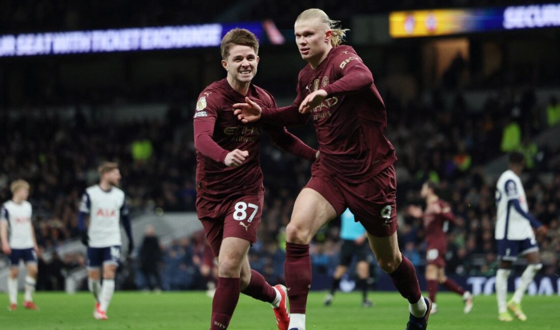 Manchester City, Premier Lig'in 27. haftasında deplasmanda Tottenham'ı 1-0'lık skorla