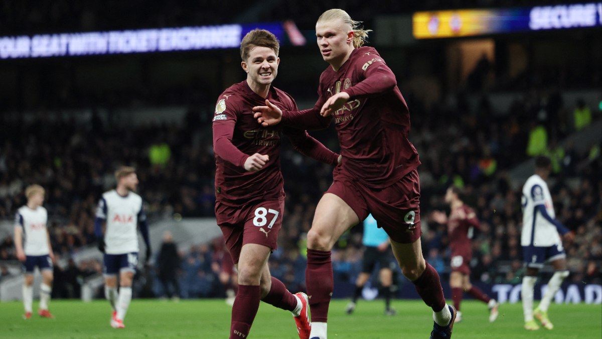 Manchester City, Premier Lig'in 27. haftasında deplasmanda Tottenham'ı 1-0'lık skorla
