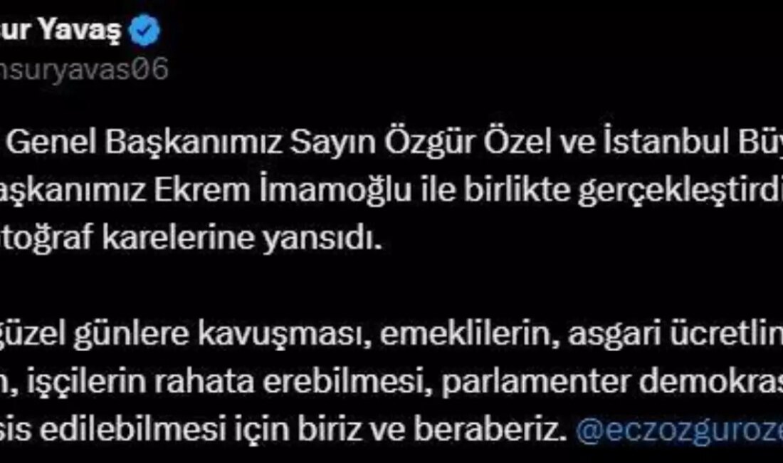 Mansur Yavaş, birlik ve beraberliğin önemine dikkat çekerek, toplumsal dayanışmayı