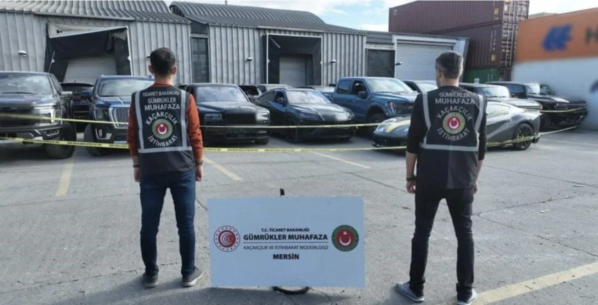 Mersin'de 24 Lüks Araçla Kaçakçılık Olayı