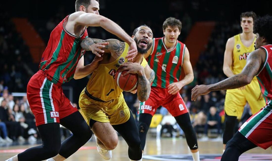 Mersinspor, Türkiye Sigorta Basketbol Süper Ligi 18. hafta mücadelesinde Karşıyaka'yı