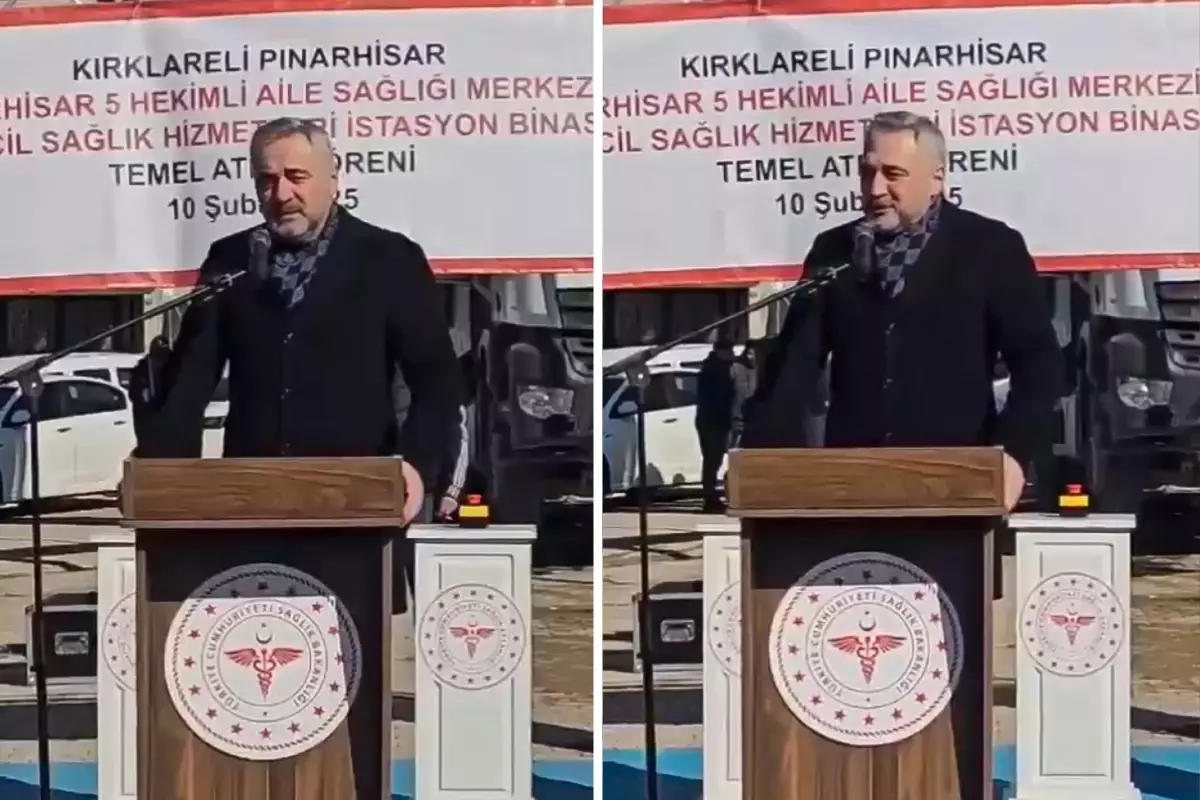 AK Parti Kırklareli Milletvekili Ahmet Gökhan Sarıçam'ın bir açılış töreninde