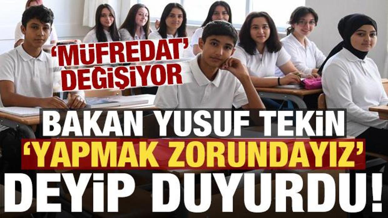 Milli Eğitim Bakanı Yusuf Tekin'in eğitim vizyonu ve Türkiye Yüzyılı