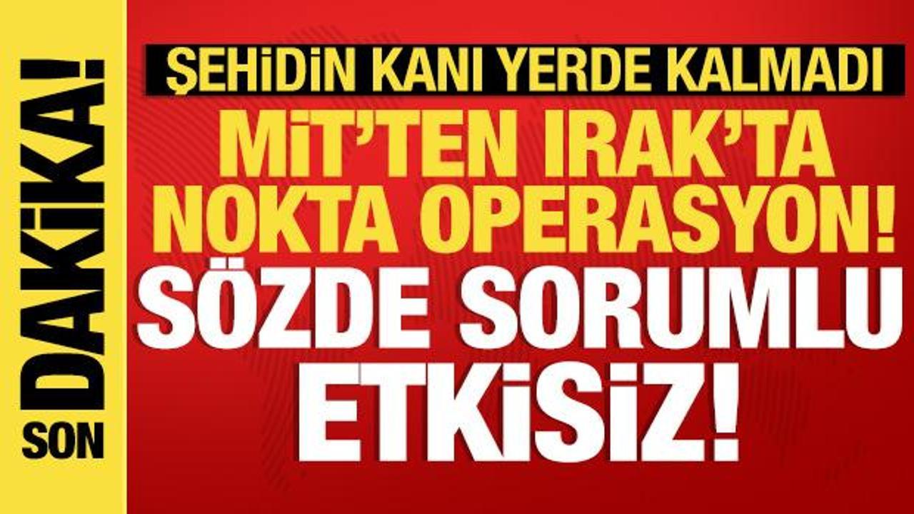 MİT, PKK'nın sözde sorumlusunu Irak'ta etkisiz hale getirerek terörle mücadelede