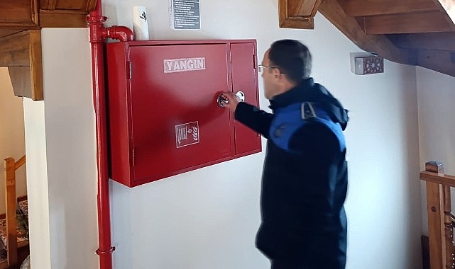 Mudanya Belediyesi, otellerde güvenlik denetimlerine devam ederek misafirlerin güvenliğini ön