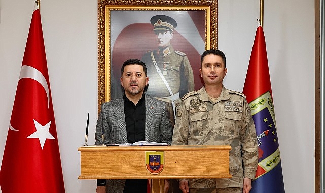 Nevşehir Belediye Başkanı Rasim Arı, JAKEM Komutanı İlyas Uysal'ı ziyaret