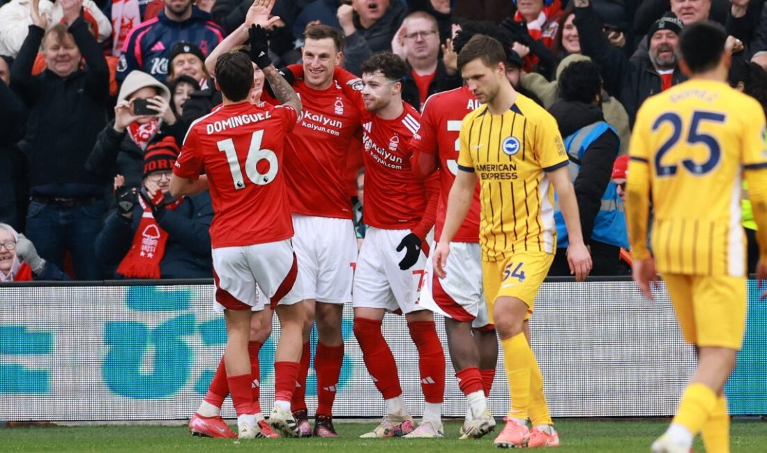 Nottingham Forest, Brighton karşısında 7-0'lık etkileyici bir galibiyet alarak dikkatleri
