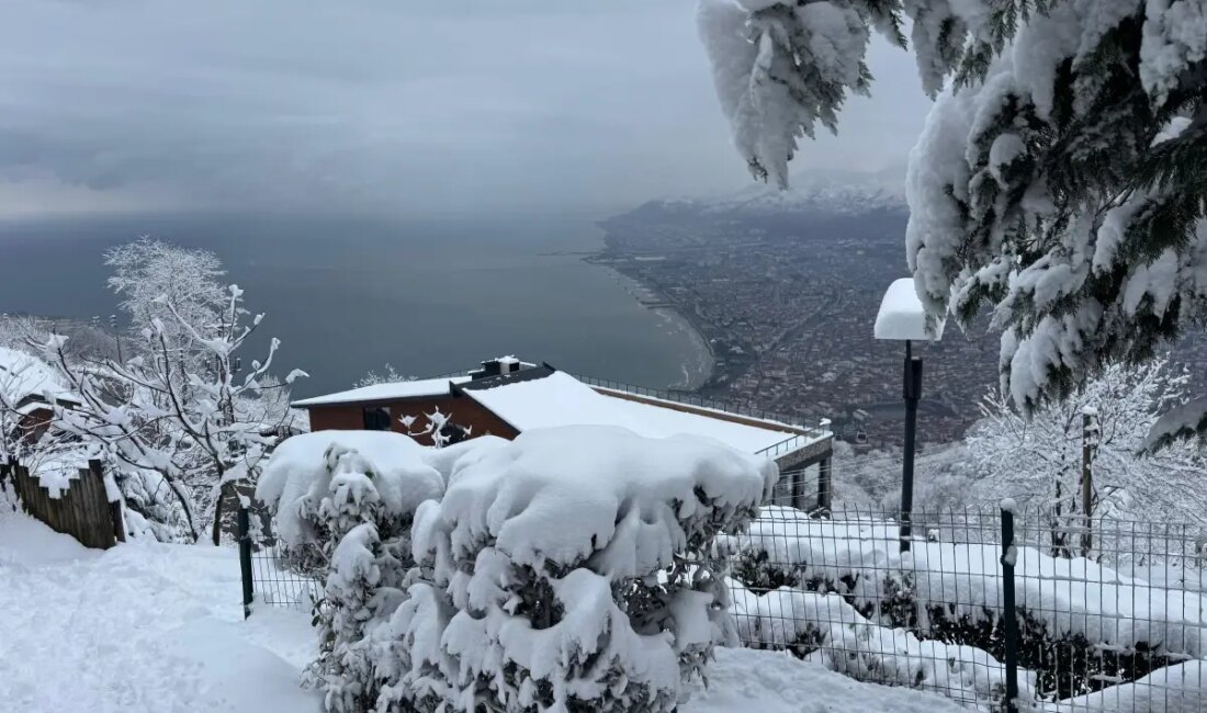 Ordu'da tesirli olan ağır kar yağışı, don riski ve buzlanma