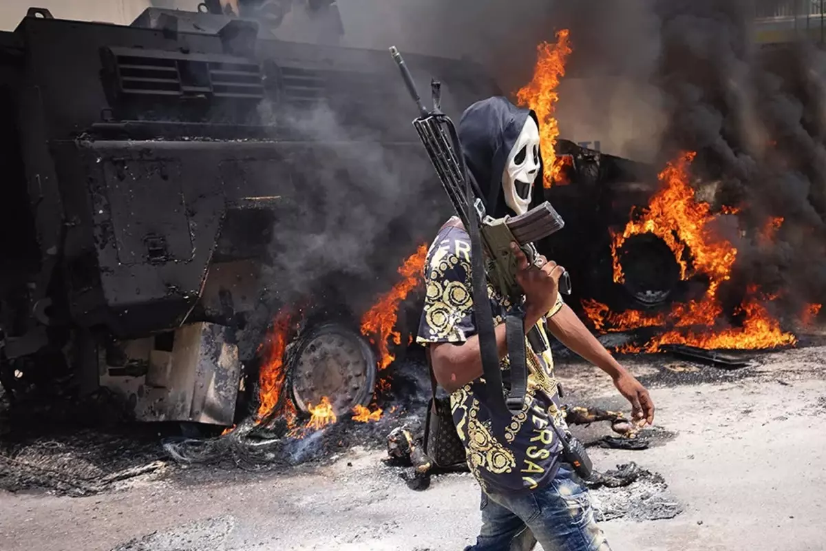 Haiti'de son günlerde düzenlenen polis operasyonlarına misilleme yapan bir çete,