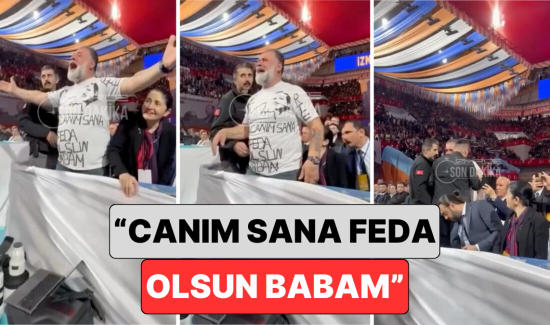 Recep Tayyip Erdoğan'ın İzmir Kongresi'nde yaşanan duygusal anlar, kalabalık bir