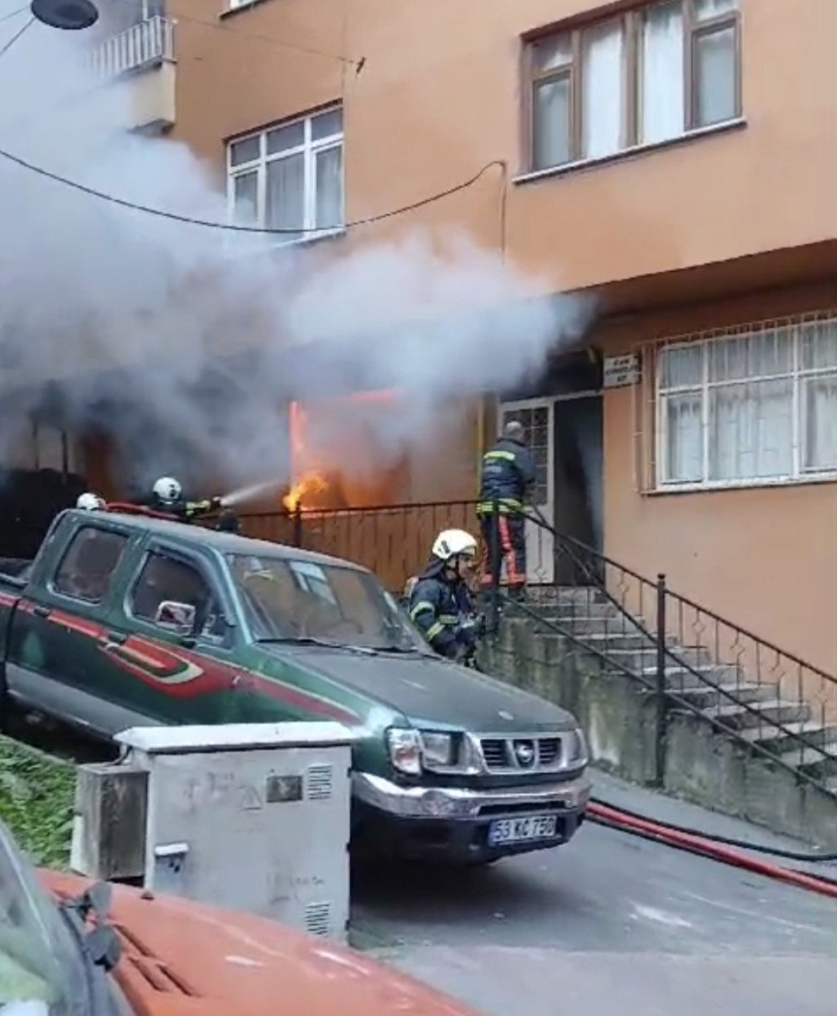 Rize'de Yangın Paniği