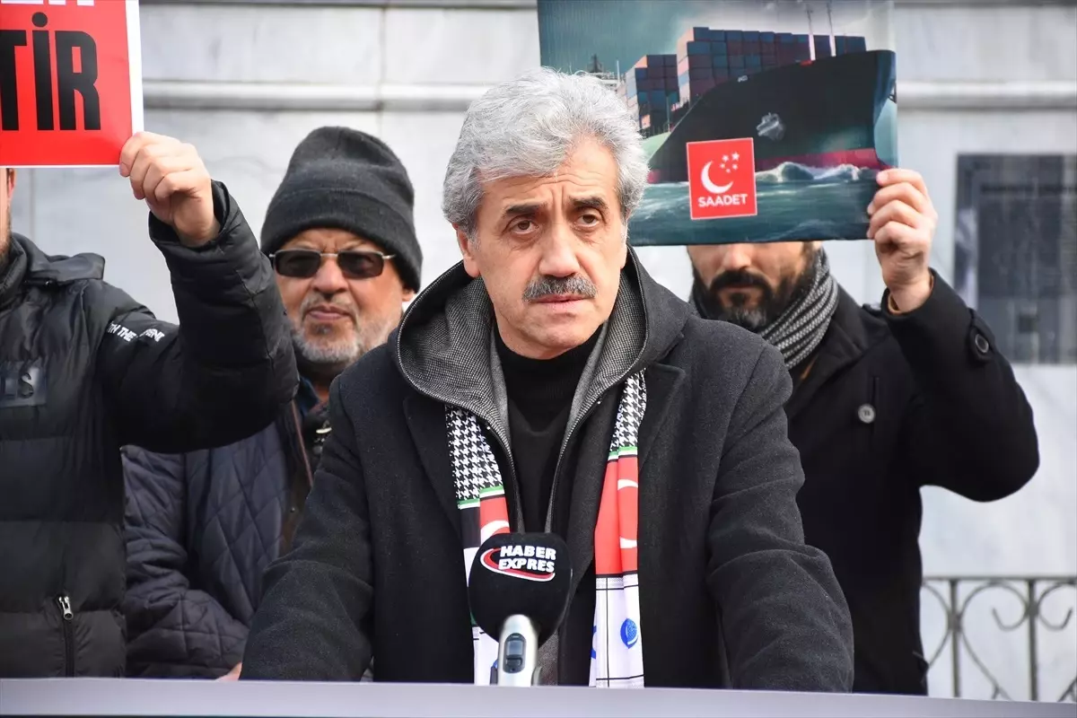 Samsun'da Saadet Partisi, Donald Trump'ın Gazze ile ilgili açıklamalarına sert