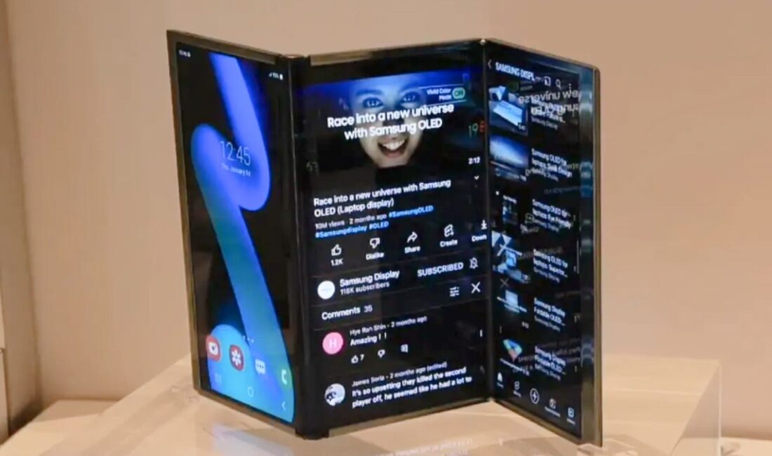 Samsung'un yenilikçi üç katlı katlanabilir telefonu Galaxy G Fold ile