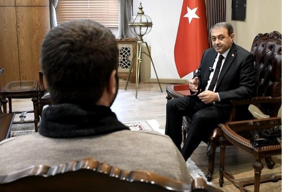 Projeden yararlanan isimleri makamında misafir eden Şanlıurfa Valisi Hasan Şıldak,