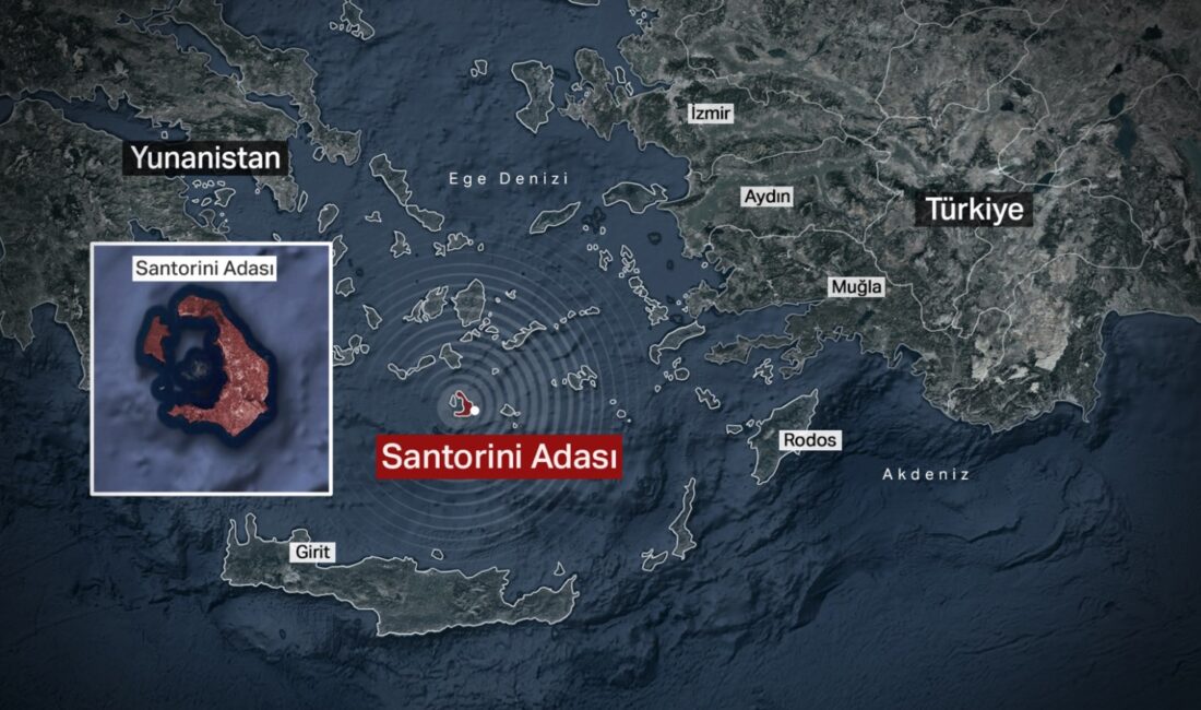 Santorini Adası'ndaki deprem faaliyetleri üzerine yapılan ön değerlendirme raporu, bölgedeki