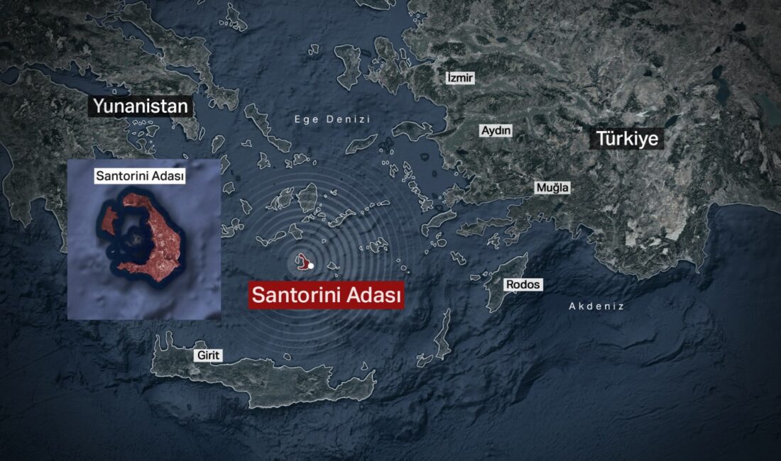 Santorini'de artan deprem aktivitesi, uzmanların dikkatini çekiyor. Adanın jeolojik yapısı