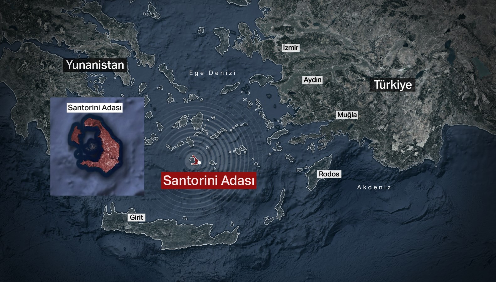 Santorini'de artan deprem aktivitesi, uzmanların dikkatini çekiyor. Adanın jeolojik yapısı