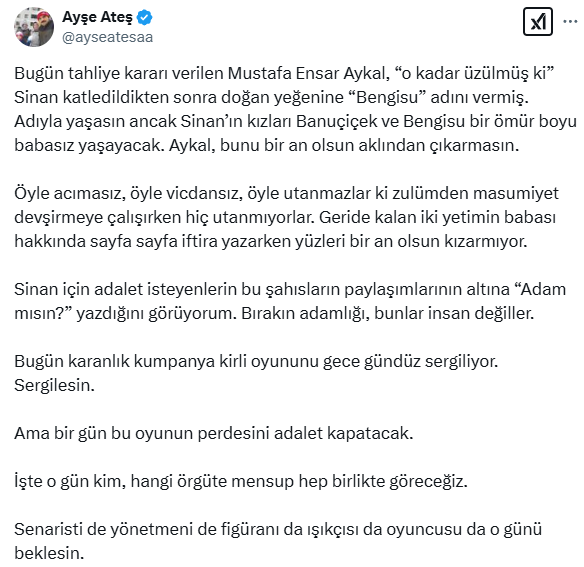 Sinan Ateş Suikastı Davasında Tahliye Kararı
