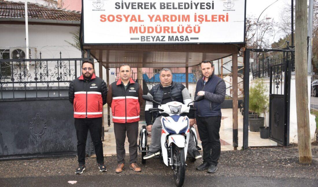 Siverek Belediyesi Sosyal Yardım İşleri Müdürlüğü tarafından ilçede bulunan bedensel