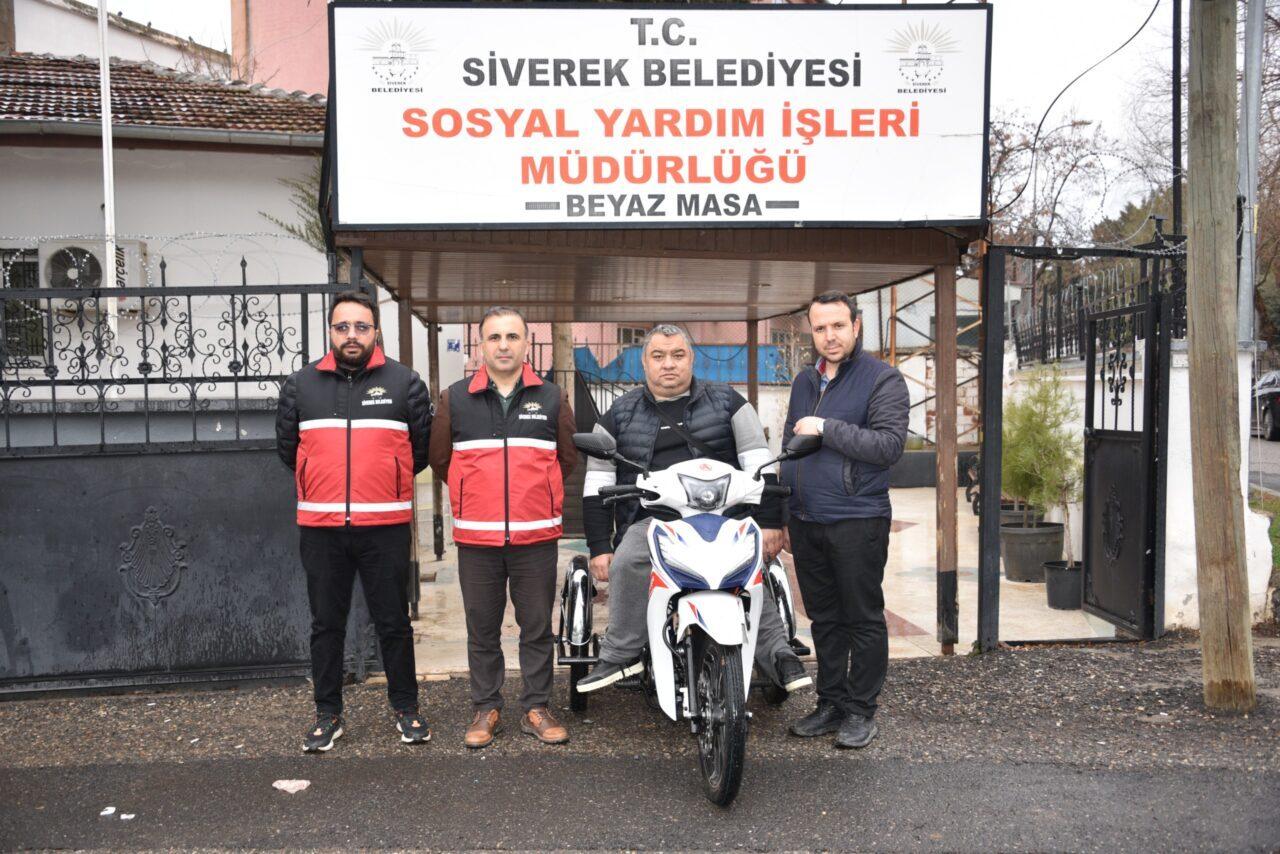 Siverek Belediyesi Sosyal Yardım İşleri Müdürlüğü tarafından ilçede bulunan bedensel