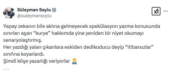 AK Parti İstanbul Milletvekili Süleyman Soylu'dan Açıklama