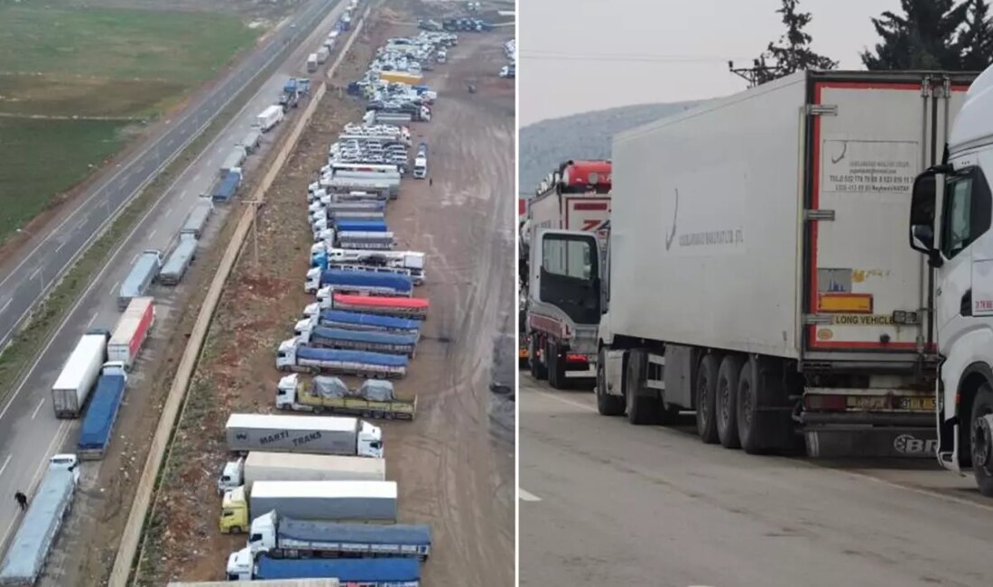 Baas rejiminin devrilmesiyle Suriye'de tır geçişleri günde 350-400 araç ile