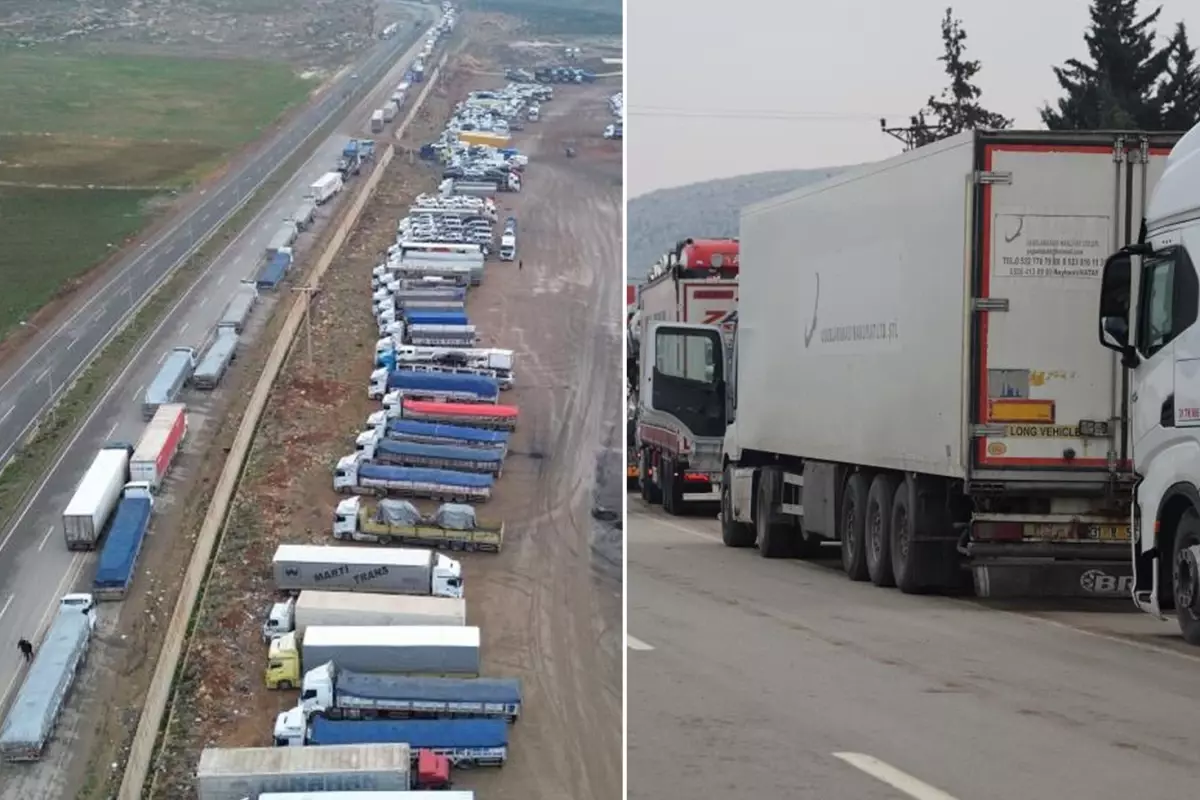 Baas rejiminin devrilmesiyle Suriye'de tır geçişleri günde 350-400 araç ile