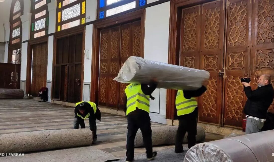 Suriye'nin başkenti Şam'daki tarihi Emevi Camii'ne Cumhurbaşkanı Recep Tayyip Erdoğan'ın